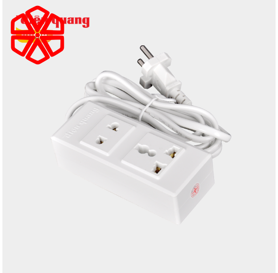 Ổ cắm Điện Quang ĐQ 001A-02 ( 2 lỗ )