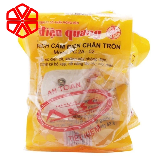 Set 10 Phích cắm Điện Quang PC 2A-02 (chân tròn)