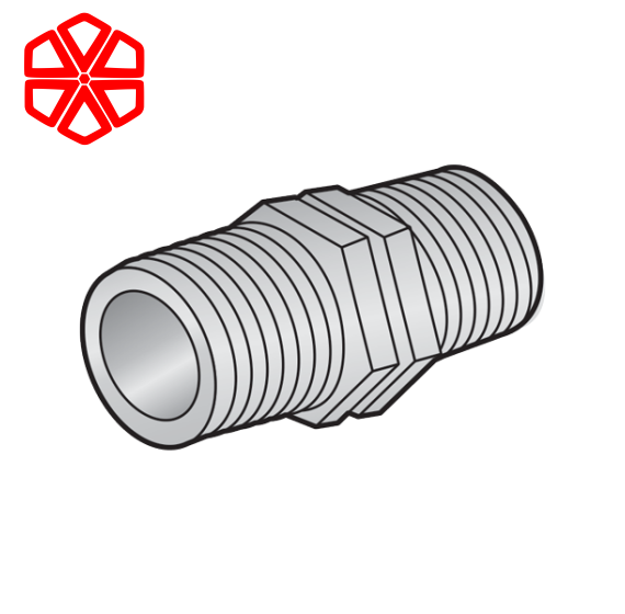  Nối thẳng 2 đầu ren ngoài