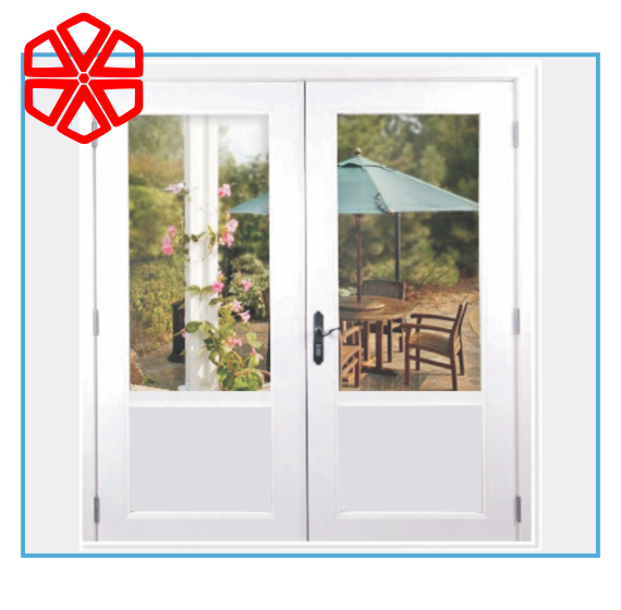  Cửa đi 2 cánh mở trong không có khoang cố định