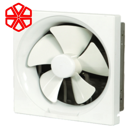 SPB30AD - Quạt thông gió gắn tường 1 chiều- Lá gió tự mở bằng công tắc - Không có màn che - Thân sắt