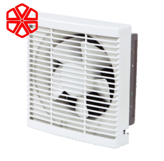 SPB25BD - Quạt thông gió gắn tường 1 chiều - Lá gió mở bằng công tắc - Loại có màn che - Thân sắt