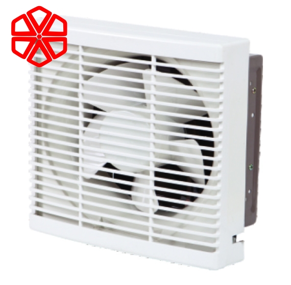 SPB30BD - Quạt thông gió gắn tường 1 chiều - Lá gió mở bằng công tắc - Loại có màn che - Thân sắt