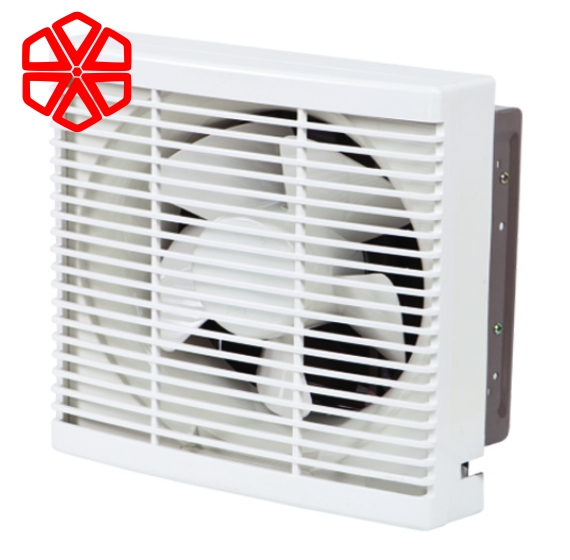 SSB30BS - Quạt thông gió gắn tường 2 chiều - Lá gió mở bằng công tắc - Loại có màn che - Thân sắt
