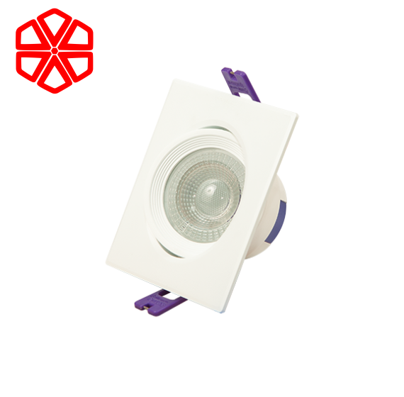 Đèn downlight LED xoay góc chiếu vuông