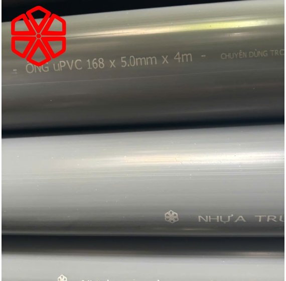 Ống nhựa uPVC-U 168x5.0mmx4.0m 
