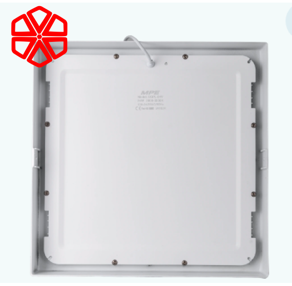 Led Panel ốp nổi nhôm, mặt vuông 24W ánh sáng vàng SSPL-24V