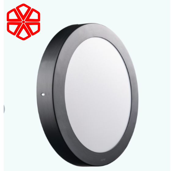 Led Panel ốp nổi nhôm, thân đen, mặt tròn 18W ánh sáng trắng SRPLB-18T