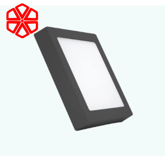 Led Panel ốp nổi nhôm, thân đen, mặt vuông 18W - 3 chế độ màu SSPLB-18/3C