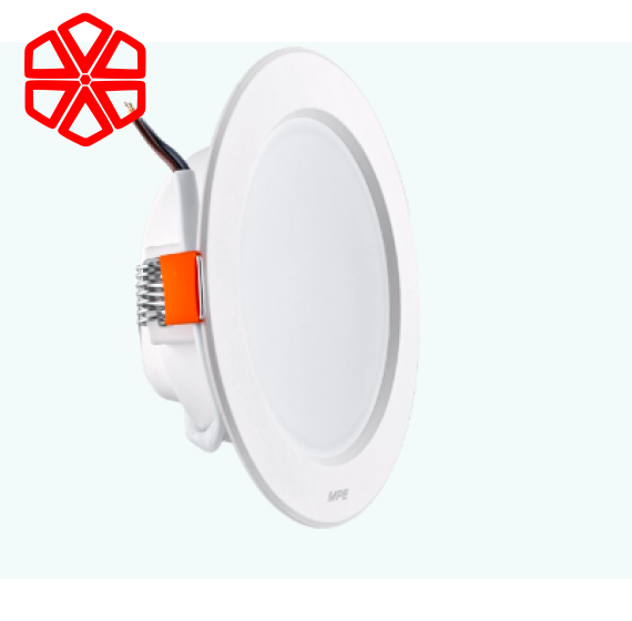 Led Downlight âm trần nhựa 9W - 3 chế độ màu DLEL-9/3C