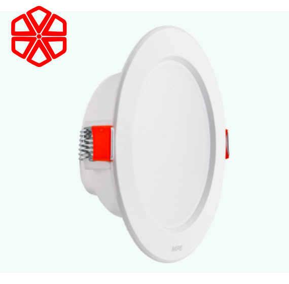 Led Downlight âm trần nhựa 9W - 3 chế độ màu DLE-9/3C