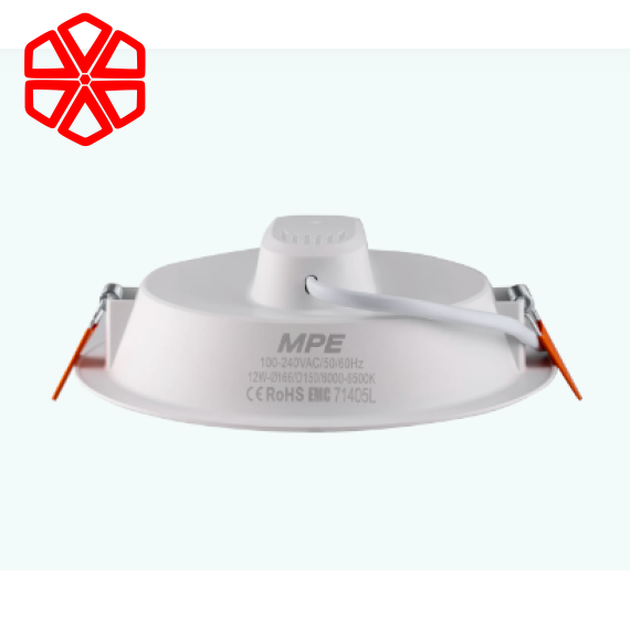 Led Downlight âm trần nhựa 18W - 3 chế độ màu DLE-18/3C