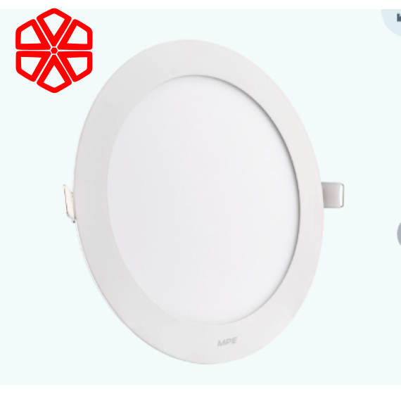 LED Panel âm trần nhôm mặt tròn 15W ánh sáng vàng RPL-15V