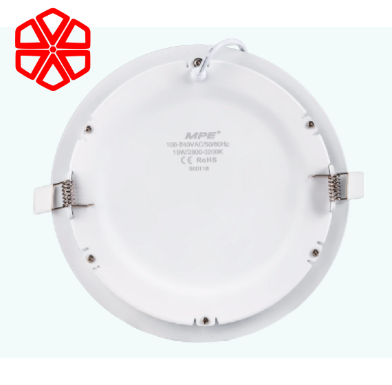 LED Panel âm trần nhôm mặt tròn 15W ánh sáng vàng RPL-15V