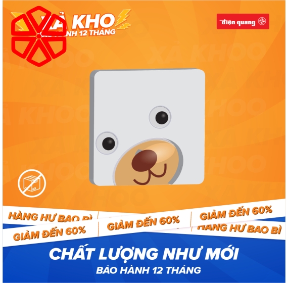 [XẢ KHO] Đèn ngủ cảm biến LED Điện Quang ĐQ LNL04 WW - Hàng không bao bì, Bảo hành 12 tháng