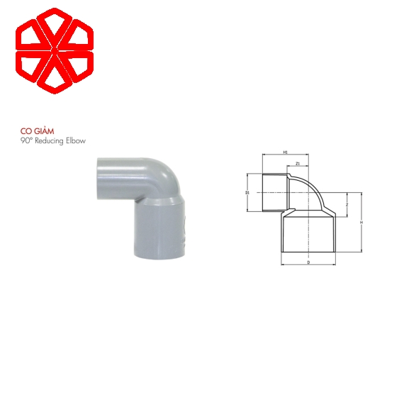 Co giảm PVC-U dày
