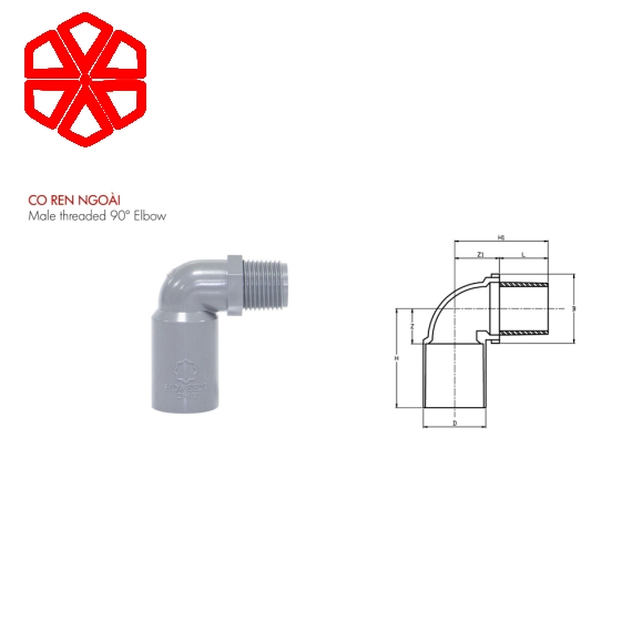 Co ren ngoài PVC-U 21 dày