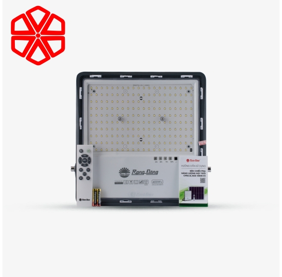 Đèn chiếu pha năng lượng mặt trời 400W có cảm biến 
