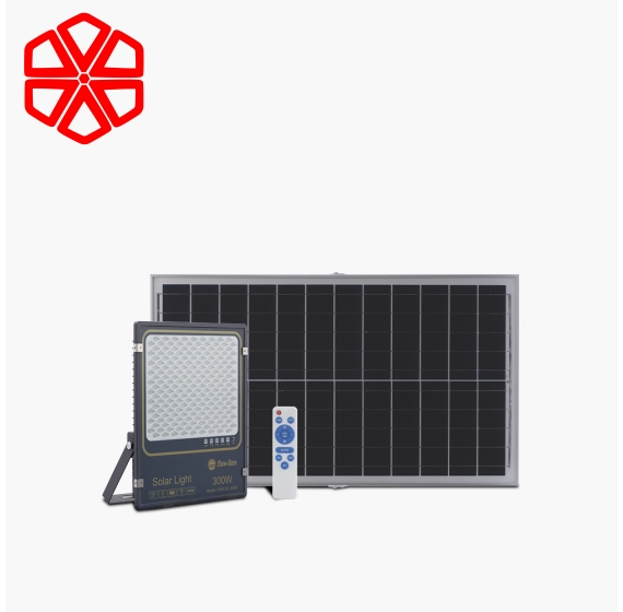 Đèn LED chiếu pha năng lượng mặt trời 300W có cảm biến 