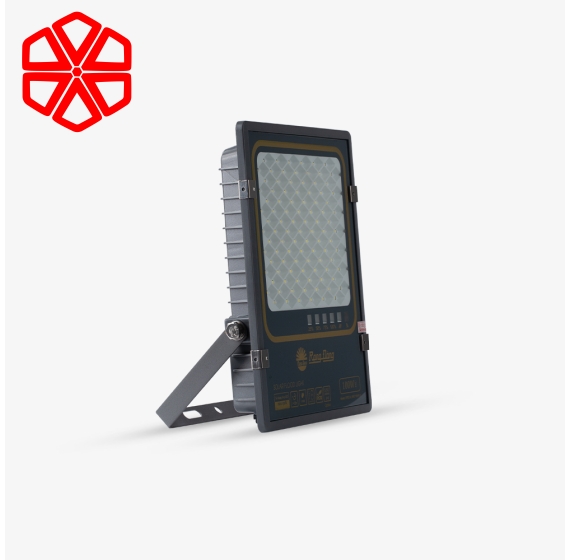 Đèn chiếu pha năng lượng mặt trời 100W có cảm biến 