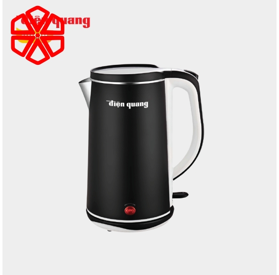 Ấm đun nước cao cấp Điện Quang ĐQ EKT11 1818 BL ( 1800W, 1.8L, inox 304, vỏ 2 lớp, màu đen )