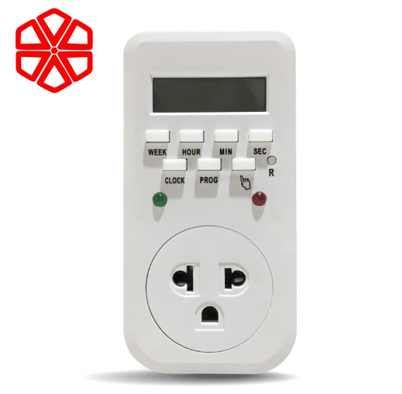 Ổ cắm hẹn giờ ĐQ ESK DT10 W 13 ( Điều chỉnh điện tử, 1 lỗ - 3 chấu, trắng )