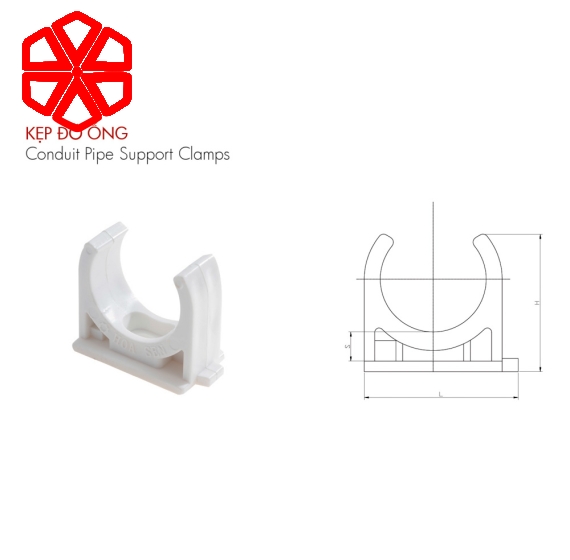 Kẹp đỡ ống PVC-U LDĐ