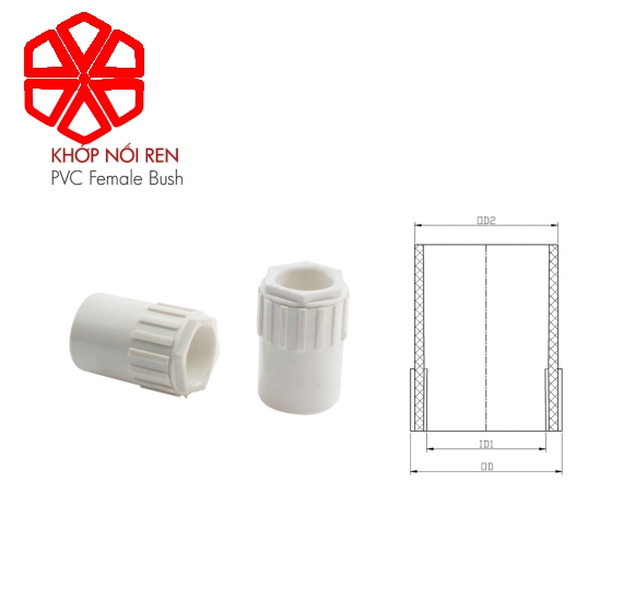 Khớp nối ren PVC-U LDĐ