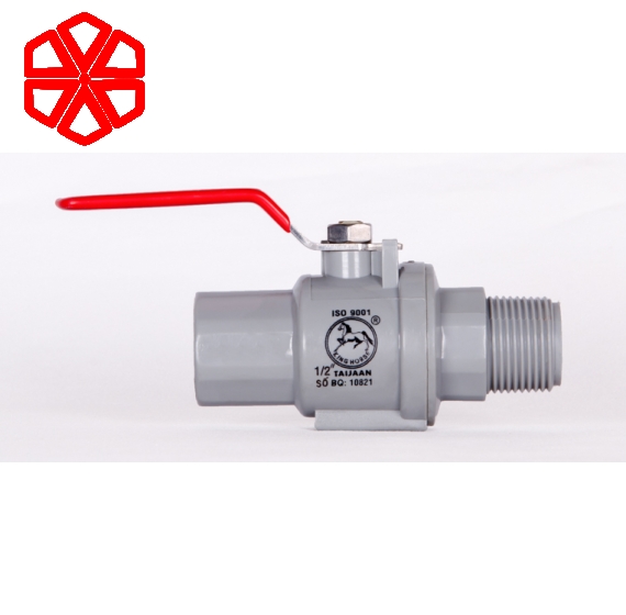 Van PVC Tay Inox-Cầu Xi-Răng Ngoài