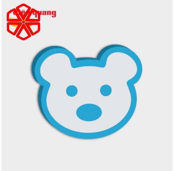 Đèn ngủ cảm biến LED Điện Quang ĐQ LNL02 WW ( Cảm biến quang, hình con gấu, ánh sáng vàng )