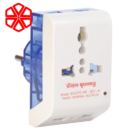 Phích cắm chuyển đa chiều Điện Quang ĐQ EPC NK-803-K
