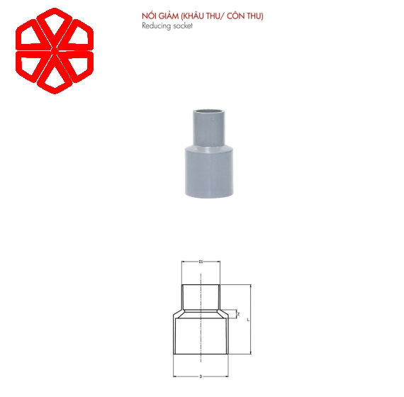 Nối giảm PVC-U mỏng