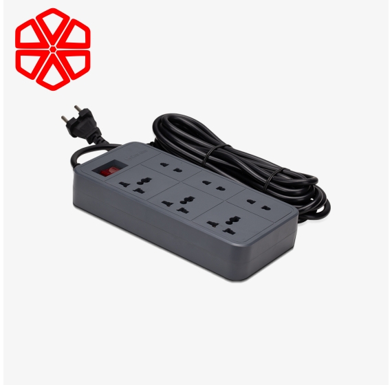 Ổ cắm kéo dài 2m màu đen 