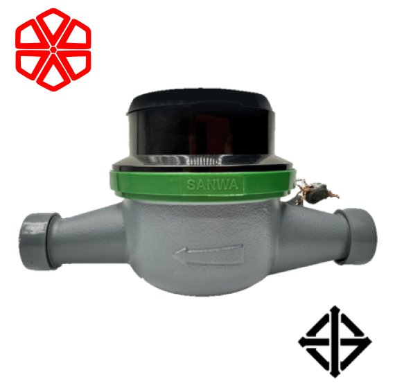 Đồng hồ nước SANWA nửa đồng, nửa nhựa