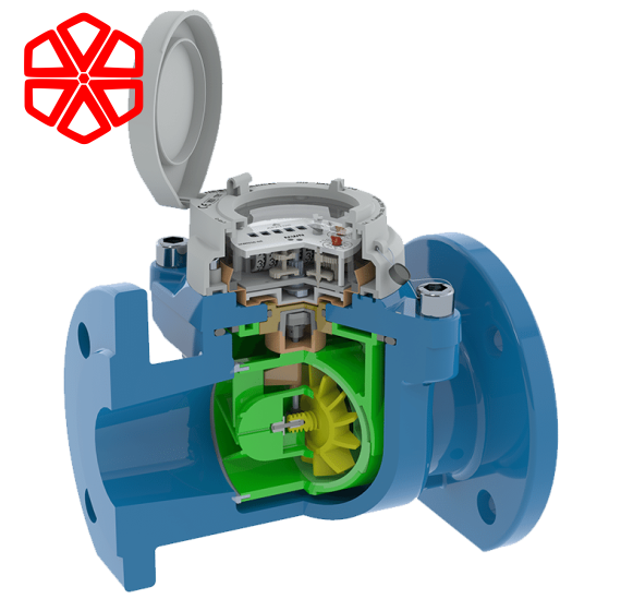 Đồng hồ nước Sanwa Hệ thống cánh quạt Woltman DN40-300
