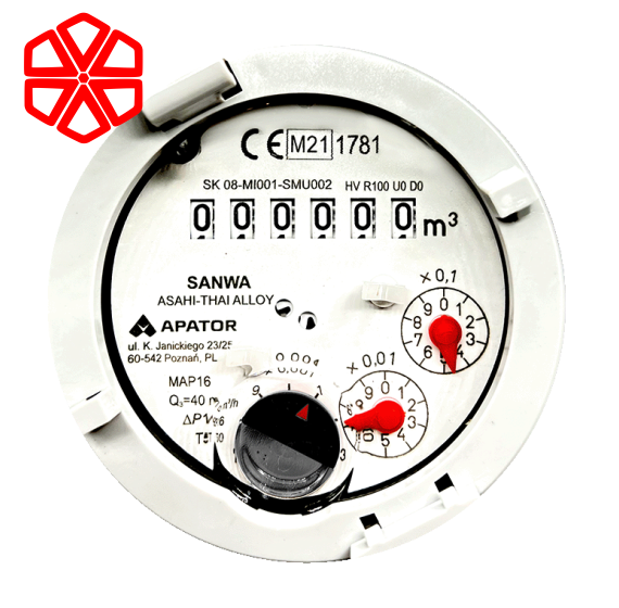 Đồng hồ nước Sanwa Hệ thống cánh quạt Woltman DN40-300