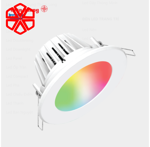 Bộ đèn LED Downlight thông minh Điện Quang Apollo ĐQ SLRD04SM 07 115 ( 7W, 4.5 inch, điều khiển sắc màu RGB, SIG Mesh )