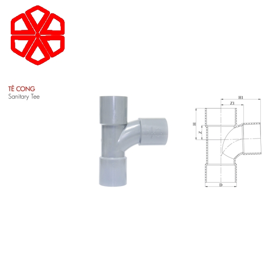 Tê cong PVC-U mỏng