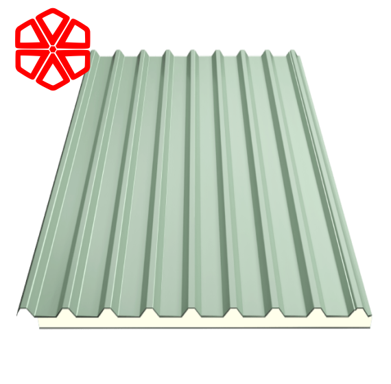 Tôn HOA SEN GOLD cách nhiệt màu xanh MGL01 18mm 0.50mm